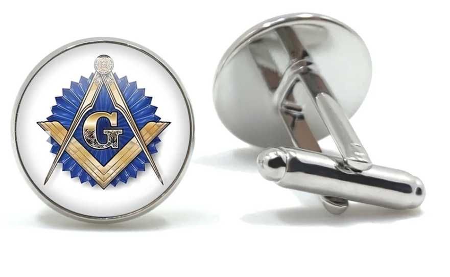 Копчета за Ръкавели Масонски Тамплиер Freemasons Illuminati Cufflinks