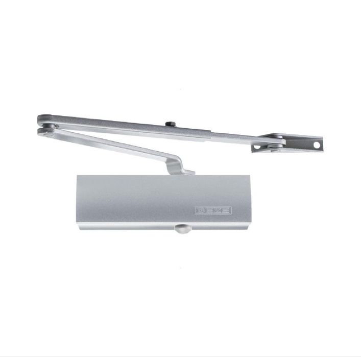 Amortizor cu brat argintiu Geze TS 1500 pentru usi acces.