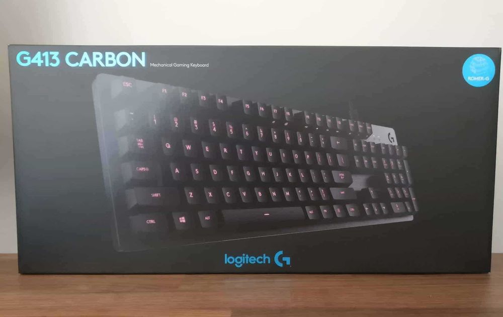 Tastatura Mecanica gaming Logitech G413 Carbon Red switch Romer-G Noua Sigilata