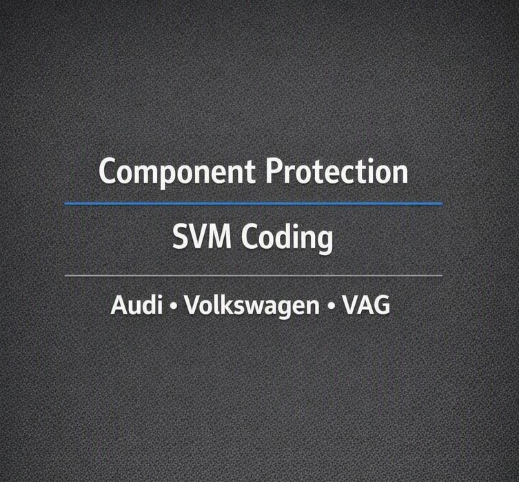 Audi, volkswagen, VAG адаптации, компонент протекшън, адаптиране на рейки и всякакъв тип модули. Component protection, SVM coding.