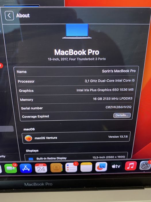 MacBook Pro 13” (2017)