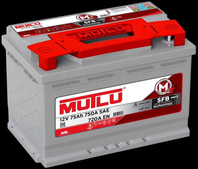 Аккумулятор Mutlu 75 Ач (L3.75.072.A, правый+)