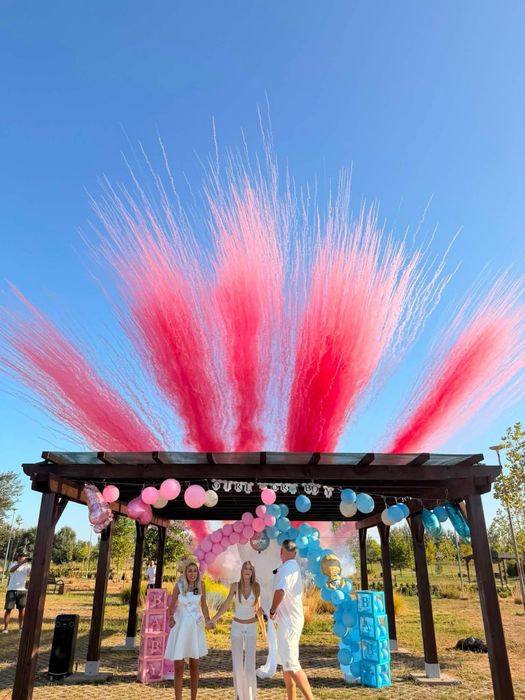 Focuri de artificii autorizate,  Gender reveal, cununie