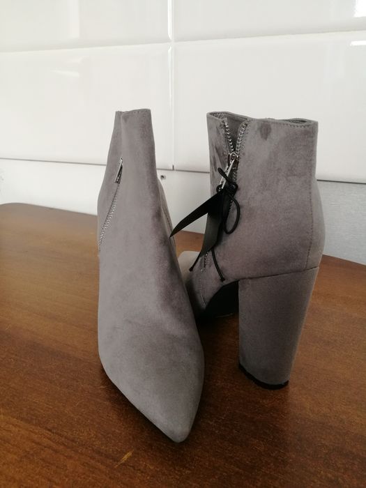 Ботильоны эко замша