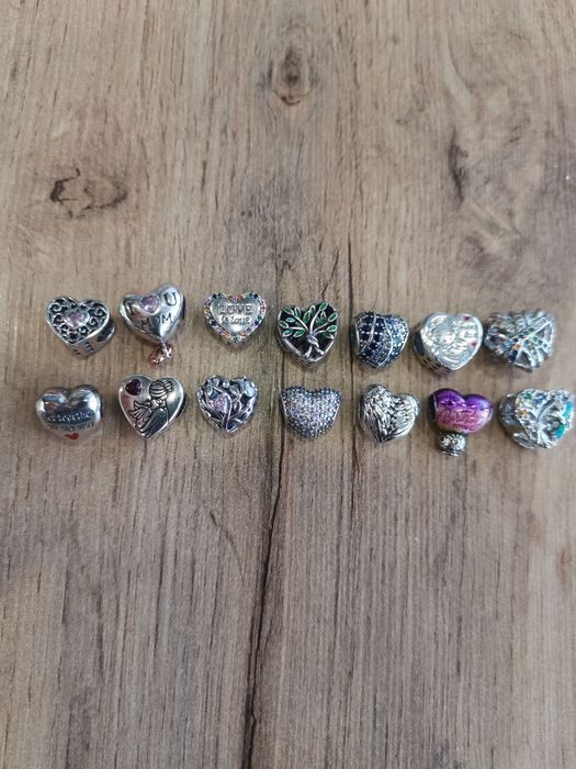 Сребърни талисмани висулки стопери клипс за гривни Пандора