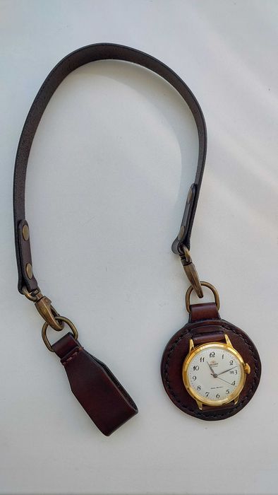 Карманные часы ORIENT из кожи