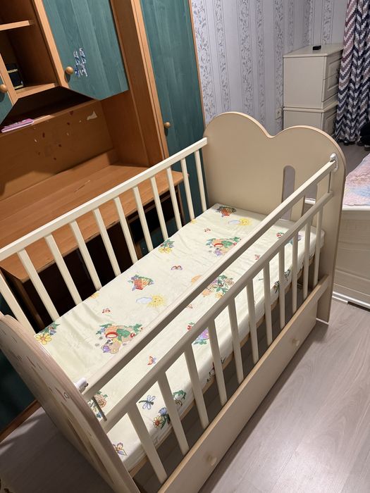 Детский манеж с камодом