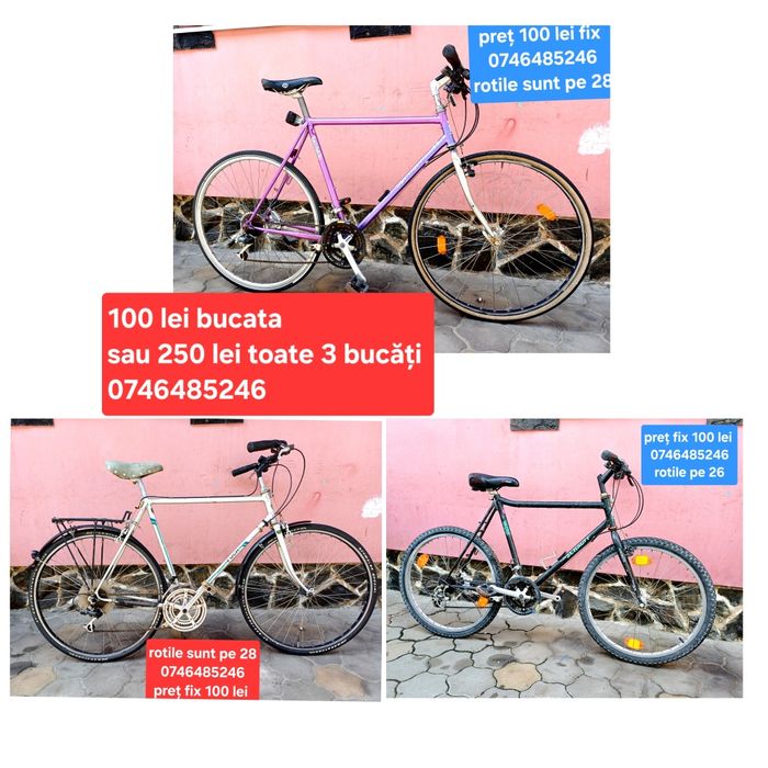 Bicicleta-biciclete 250 lei toate 3 bucăți