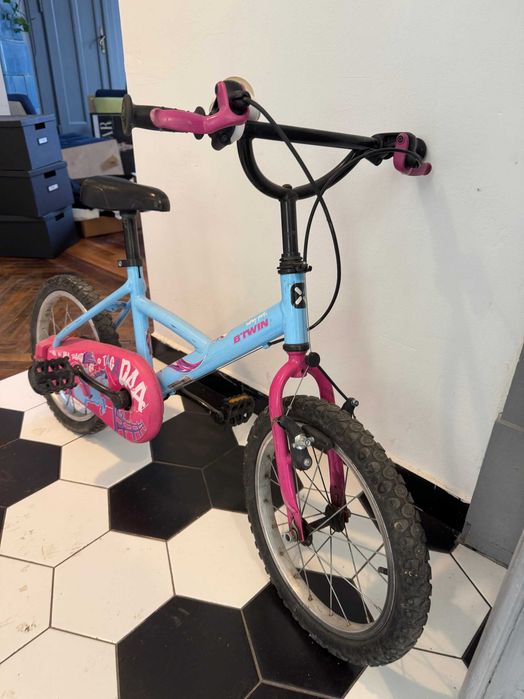 Bicicleta fetita 5-8 ani, 18’’ inch, B-Twin (Decathlon)