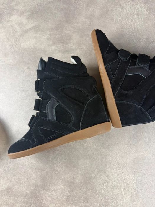 Ghete sneakers Isabel Marant Bekett negru marime 37 38 39 oversize