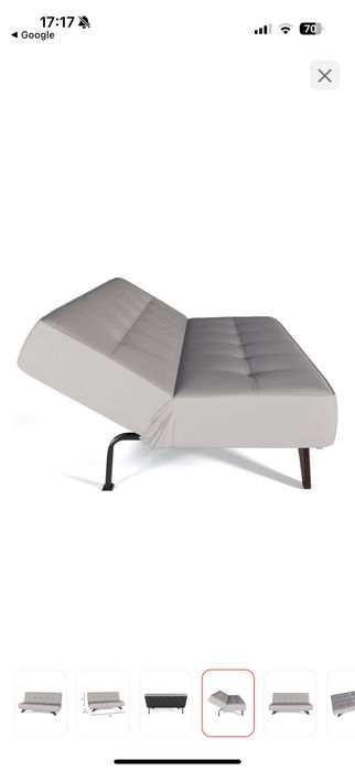 Диван раскладной серый