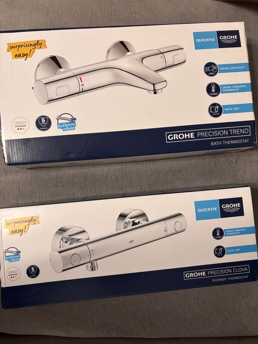 Baterie grohe termostata cadă duș Precision trend clova