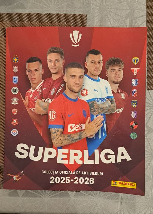 Album Superliga Panini + 114 stickere, pret negociabil