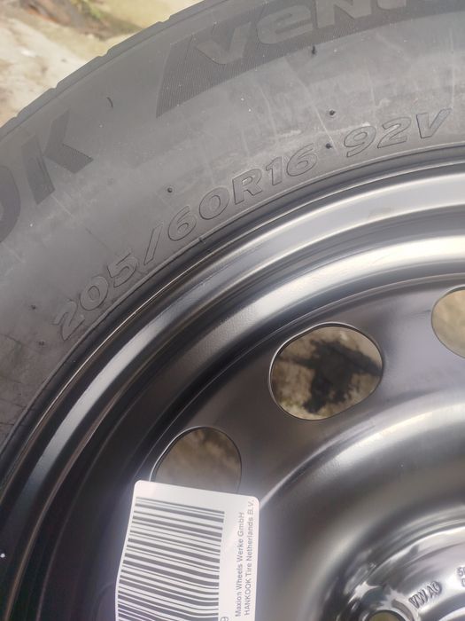 Roata de rezerva noua 205/60/16V Hankook cu janta VW SKODA ORIGINAL