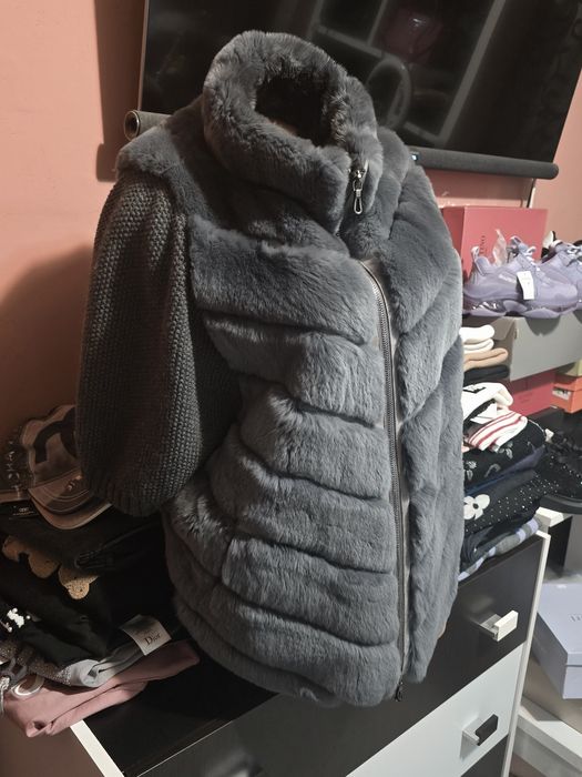 Haină blană naturală chinchilla