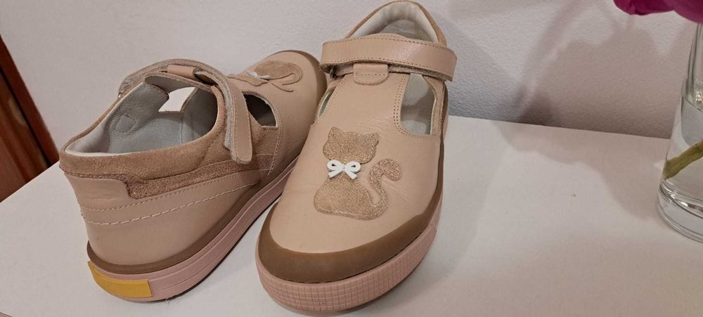 pantofi piele fete 34 NOI ortopedici
