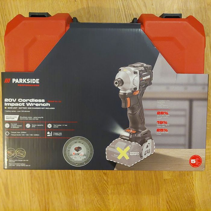 Masina de insurubat cu impact PARKSIDE PERFORMANCE  20-Li D3, 1/4"