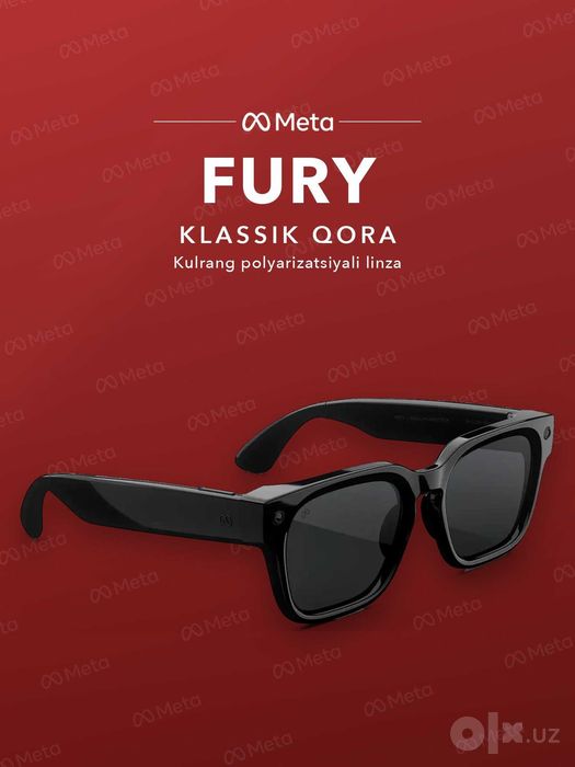 Meta Glasses Fury Classic Black, polyarizatsiya — original