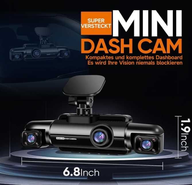 HUPEJOS Dashcam Car 360 Degrees