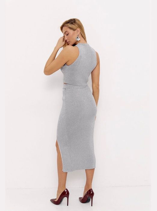 Силуетен костюм от две части с лурекс