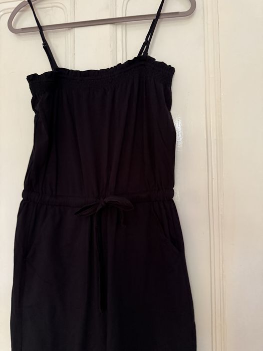 Salopeta neagra din bumbac organic, S