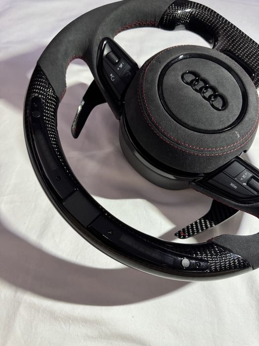 Volan Audi cu LED facut la comanda, custom , a3 a4 a5 a6 a7 a8 !