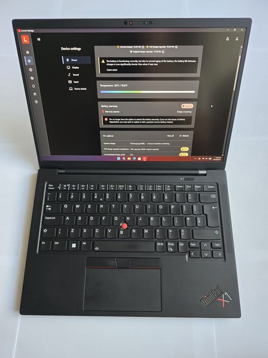 Ultrabook Lenovo X1 Carbon Gen 9, i5-1145G7, 16GB, 512GB, Touch screen, REF1