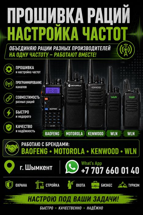 Прошивка и настройка раций
