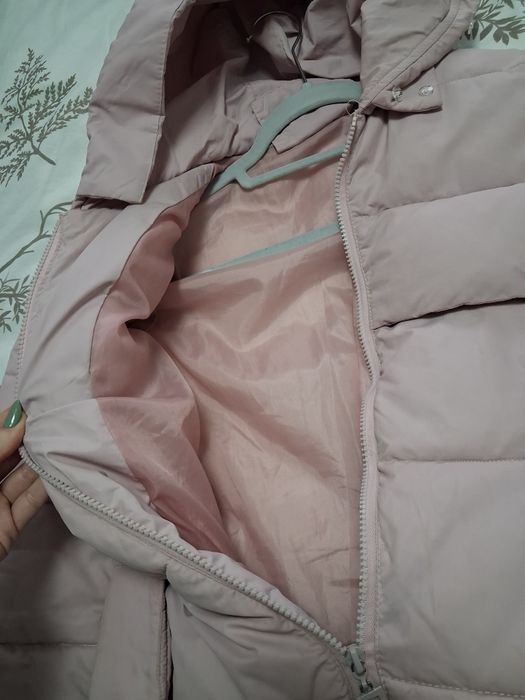 Бебешко розово дамско есенно зимно яке размер Хс