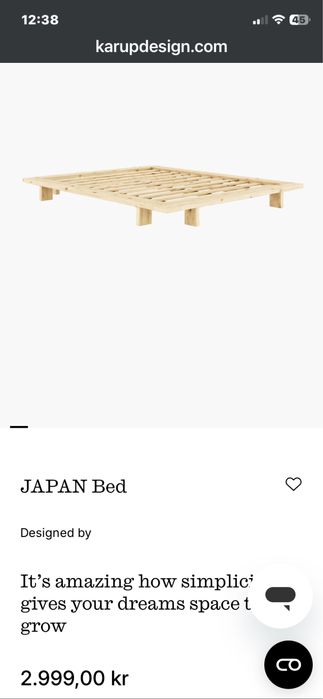 Japan bed by Karup design 160x200
