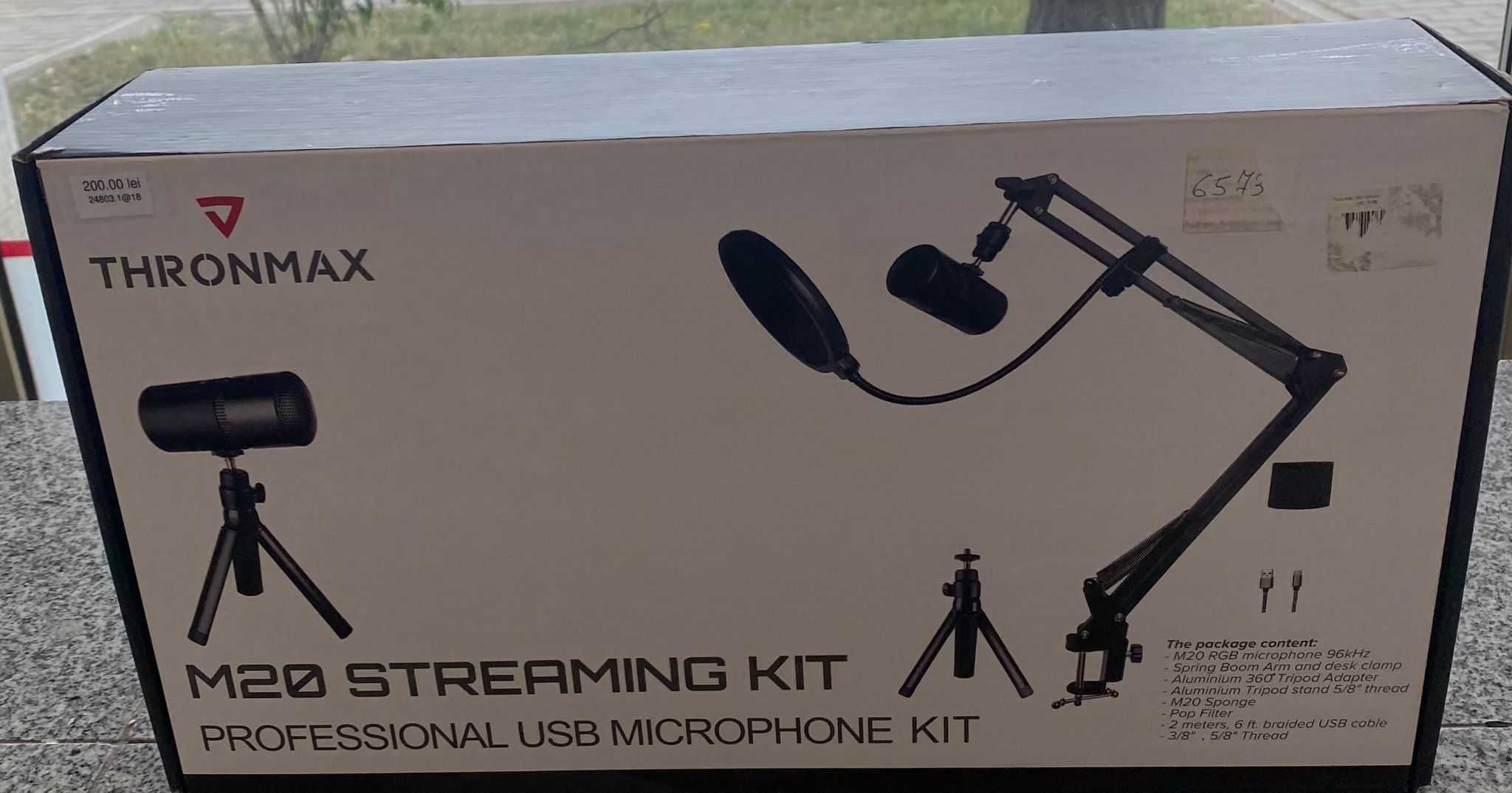 THRONMAX M20 Streaming Kit with M20 Mic, Spring Boom Arm, M20