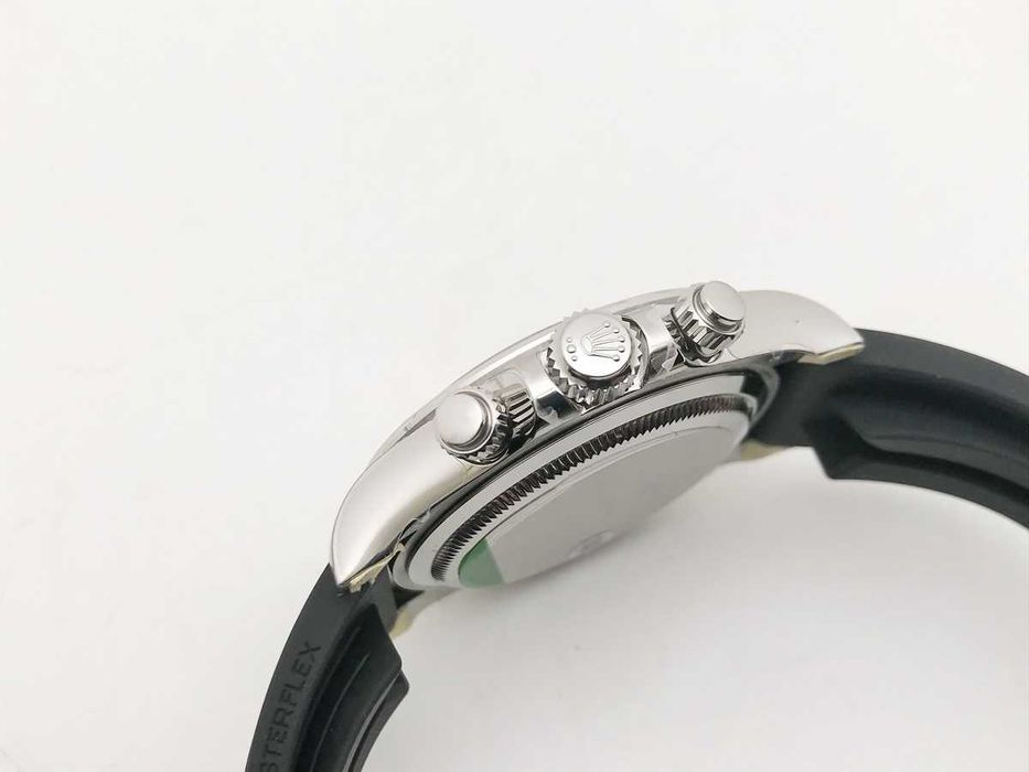 Rolex Daytona 126519 – 40mm – Сребрист циферблат – Керамичен безел – Каучукова каишка – реални снимки