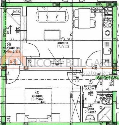 Продава се Двустаен апартамент в Варна, Виница - 58 кв.м за 1301 €/кв.м - Снимка #2