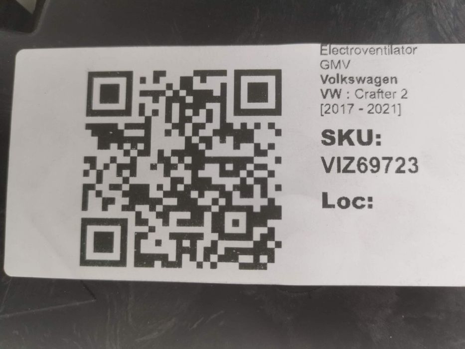 Електровентилатор ГМВ / Electroventilator GMV Volkswagen VW Crafter 2