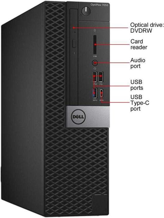 Dell OptiPlex 3050 SF, Intel i5-7640, 16GB, 256SSD, 1TB HDD, 24м Гар