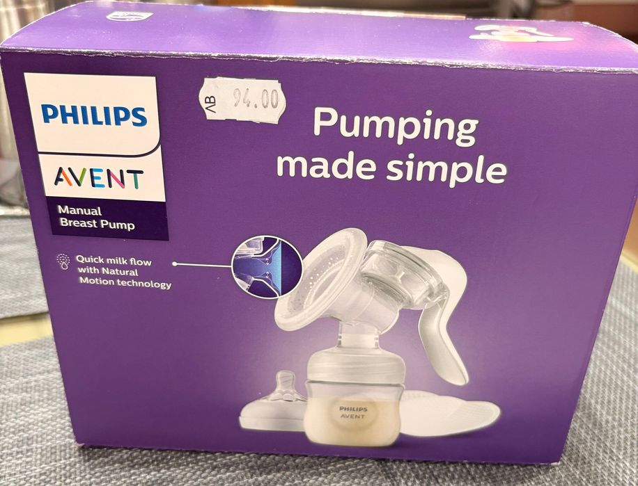 Ръчна помпа за кърма Philips Avent + аксесоари