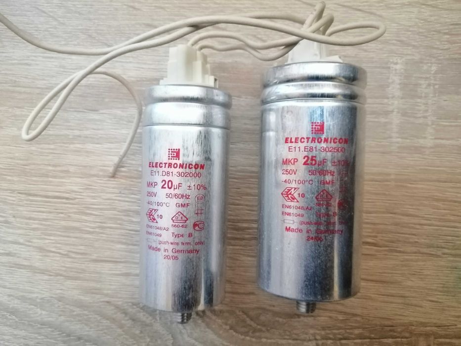 Condensatori pornire motor 50uF ,25uF, 20uF la 220 V - Ducati Energia