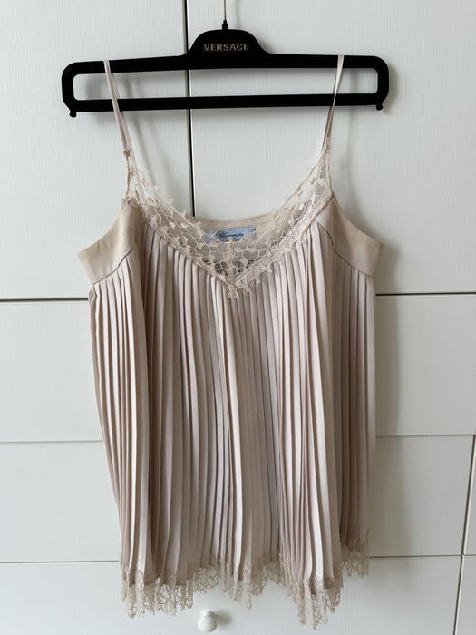 Лот Blumarine! Рокля с апликации, розова тениска, размер XS