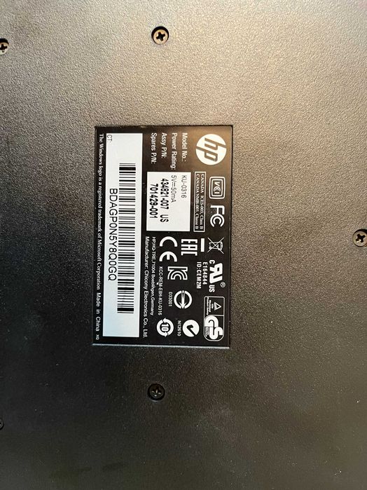 Клавиатура HP KU-0316