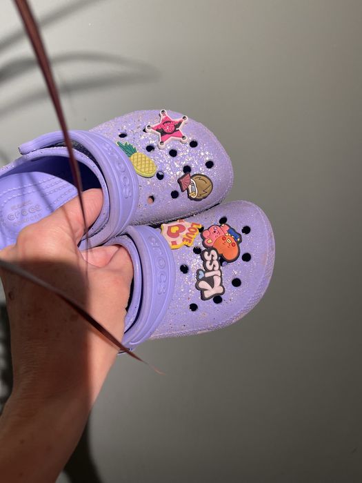 Crocs с глитером на девочку