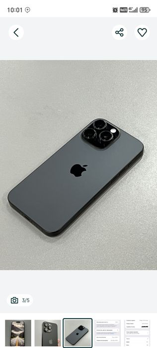 16 pro max Qora Titanium, 256 xolati ideal 111 marta zaryat qilingam