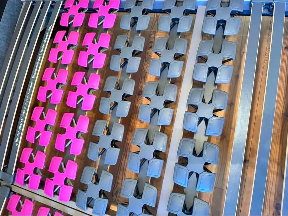 Pat piele maro 180x200