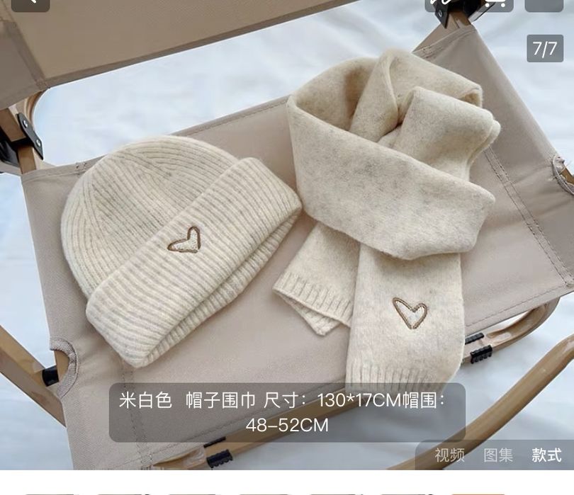 Комплект шапка и шарф