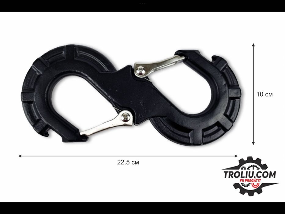 Carlig dublu S Heavy Duty - off road ,salvare ,troliu ,recuperare