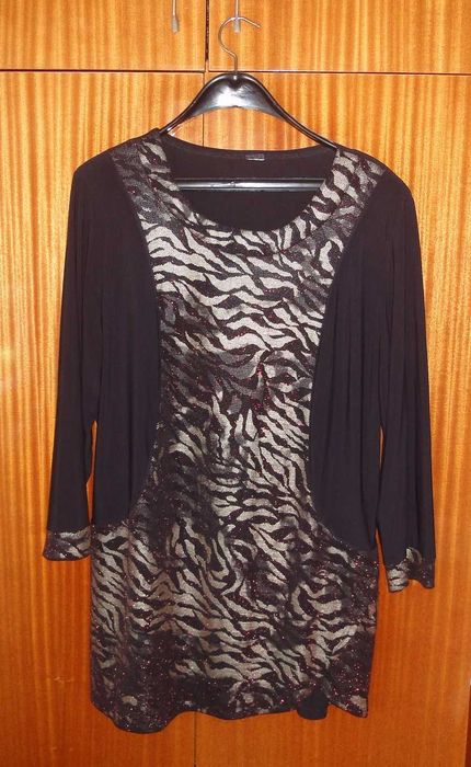 Дамски елегантни черни туники, размер 48