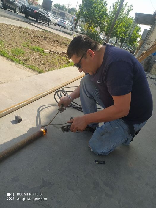 Газосварка сантехника отопительная система железная труба пластиковые