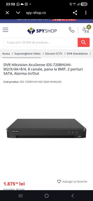 Sistem video
Pret 2500 ron
Sistem supraveghere video cu senzori de miscare si alarma complet functional..inchid salonul si nu mai am ce face cu e