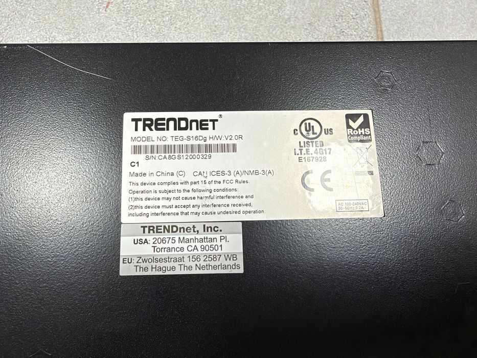 Switch Gigabit TEG-S16Dg