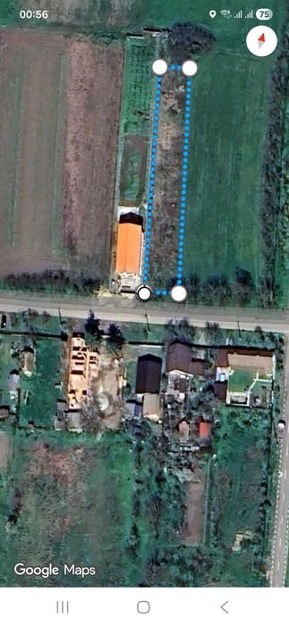 Teren intravilan 1262 mp cu toate utilitățile:asfalt,canal,,apa,gaz