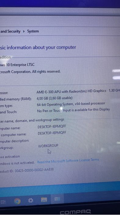 Ноутбук CompaQ 2 ядерка AMD E300